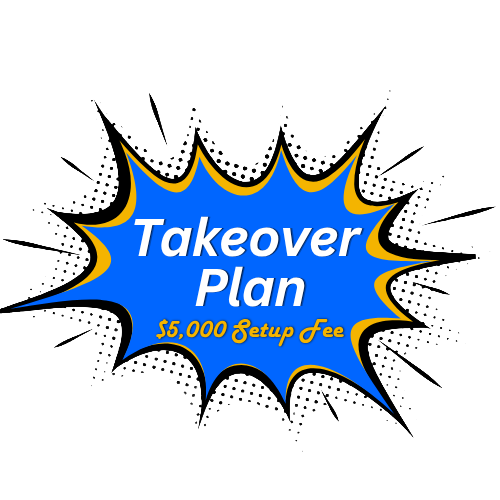 Towing Marketing Pricing Jonestown TX Takeover Plan showing $5000 setup fee for full-service towing marketing domination strategy