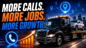 Tow company digital marketing platform helping towing businesses generate more calls and jobs