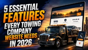 Towing company website features that help generate more calls and leads in 2026