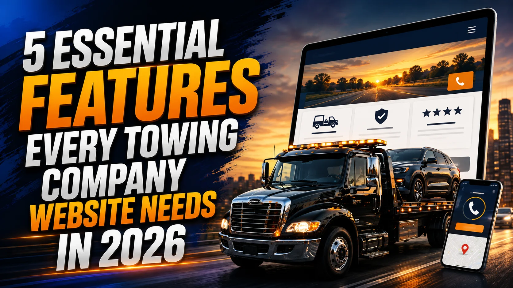 Towing company website features that help generate more calls and leads in 2026