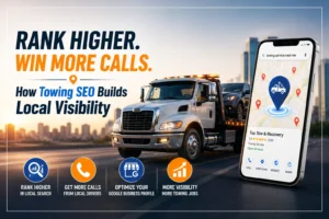 Towing company building local search visibility across multiple cities through towing seo strategy
