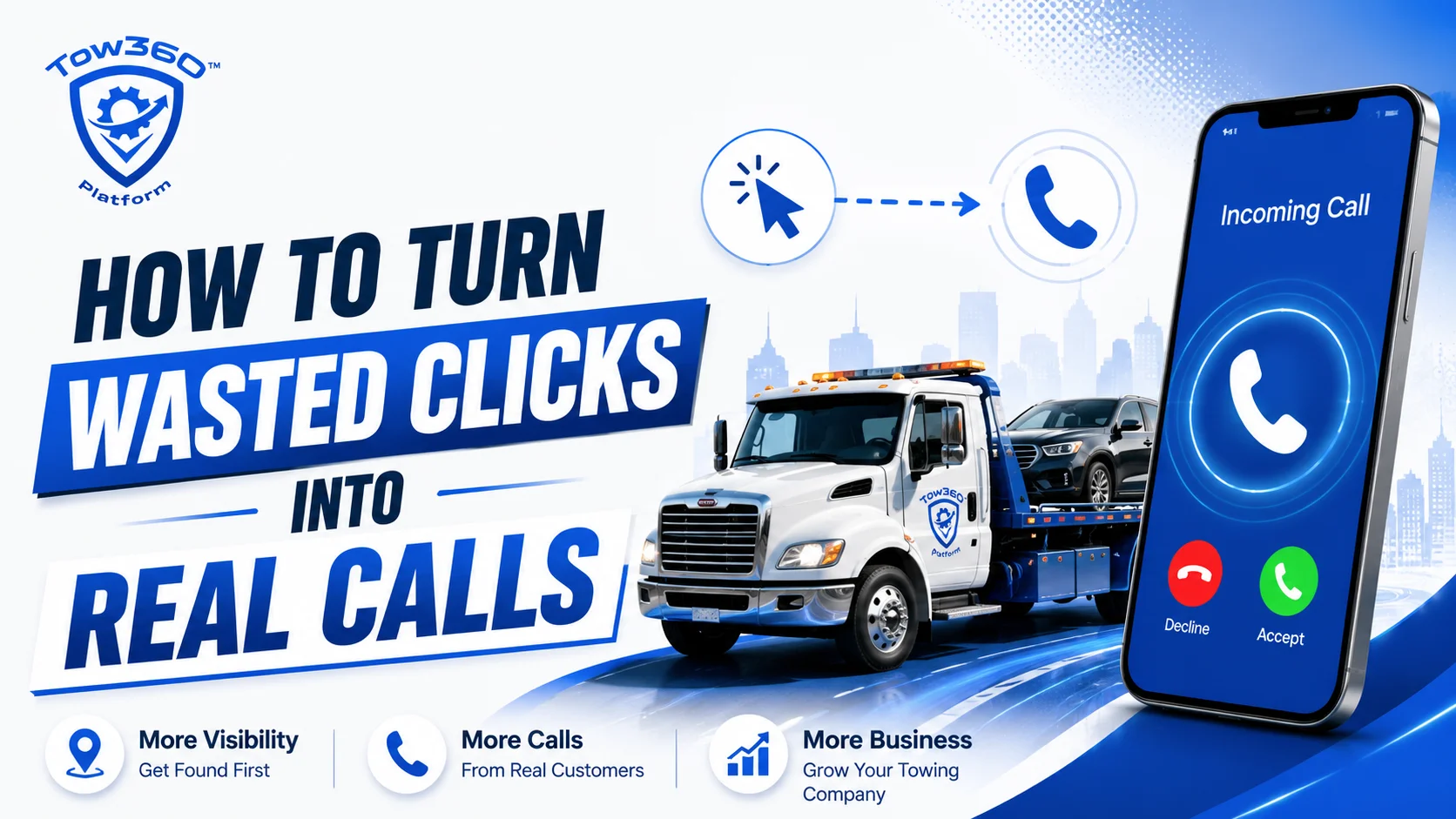Google Ads for Towing campaign focused on reducing wasted clicks and increasing qualified leads