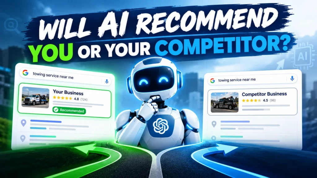 GEO citations for towing companies helping AI search tools find and recommend local towing businesses