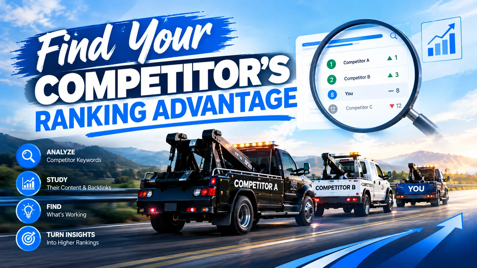 Your competitor has stronger backlinks for towing company SEO